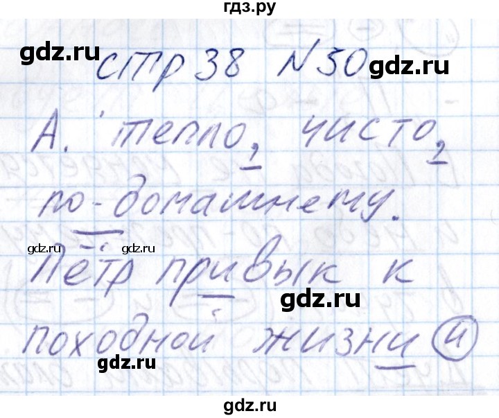 ГДЗ по русскому языку 8 класс Богданова рабочая тетрадь   часть 2 / упражнение - 50, Решебник